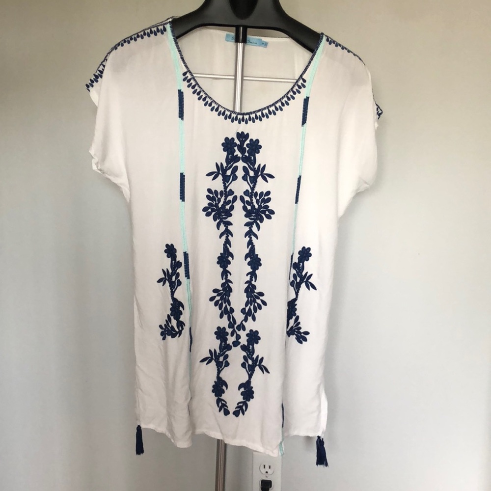 Solitaire Swim Beach Cover Up Dress Sz S